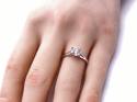 Platinum Diamond Solitaire Ring 1.06ct