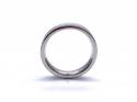 Platinum Concave Wedding Ring 4mm