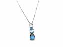 9ct Synthetic Spinel Pendant & Chain