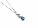 9ct Synthetic Spinel Pendant & Chain