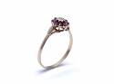 9ct Ruby & Diamond Cluster Ring