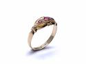 18ct Synthetic Ruby & Diamond Ring 1912