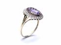 9ct Amethyst & Diamond Dress Ring