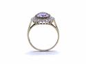 9ct Amethyst & Diamond Dress Ring