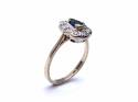 9ct Sapphire & Diamond Cluster Ring