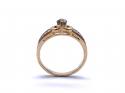 18ct Yellow Gold Zircon & Diamond Ring