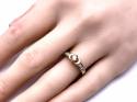 18ct Yellow Gold Zircon & Diamond Ring
