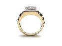 9ct Yellow Gold Diamond Signet Ring