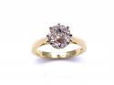 18ct Old Cut Diamond Solitaire Ring 1.91ct