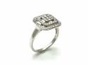 14ct Diamond Halo Ring Est 0.50ct