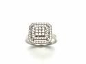 14ct Diamond Halo Ring Est 0.50ct