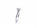 9ct Synthetic Moissanite Solitaire Ring