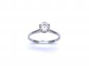 9ct Synthetic Moissanite Solitaire Ring