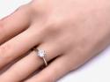 9ct Synthetic Moissanite Solitaire Ring