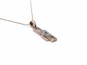 9ct Diamond Pendant & Chain 18 inch