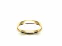 18ct Yellow Gold Slight Court Wedding Ring 2.5mm O