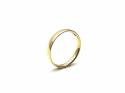 18ct Yellow Gold Slight Court Wedding Ring 2.5mm M