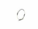 18ct White Gold Slight Court Wedding Ring 2.5mm P