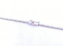 18ct White Gold CZ Bracelet 7 1/2 inch