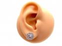 18ct Diamond Halo Stud Earrings