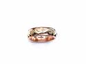 9ct 2 Colour Patterned Wedding Ring