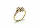 14ct Diamond Cluster Ring Est 0.50ct