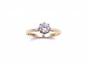 18ct Diamond Solitaire Ring Est 0.50ct