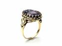 9ct Yellow Gold Amethyst Solitaire Ring