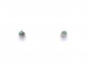 9ct Yellow Gold Emerald Solitaire Stud Earrings