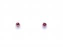 9ct Yellow Gold Ruby Solitaire Stud Earrings