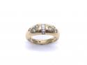 18ct Yellow Gold Domed Diamond Ring