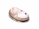 9ct Cameo & Diamond Brooch / Pendant