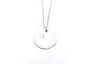 Silver CZ Aries Zodiac Pendant & Chain