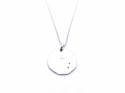 Silver CZ Virgo Zodiac Pendant & Chain