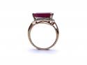9ct Yellow Gold Ruby Solitaire Ring