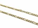 9ct Yellow Gold Figaro Necklet 24 Inch