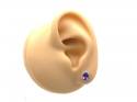9ct Amethyst & Diamond Cluster Stud Earrings