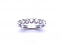 Platinum Diamond 7 Stone Eternity Ring 0.76ct