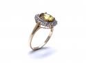 9ct Sphene & Zircon Dress Ring