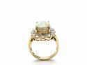 18ct Opal & Diamond Cluster Ring 1.00ct