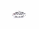 9ct White Gold Diamond Solitaire Ring