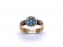 22ct & 9ct Turquoise & Pearl Ring 1885