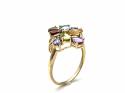 9ct Semi Precious Stone Cluster Ring