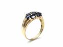 9ct Yellow Gold Iolite Cluster Ring