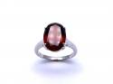 9ct Synthetic Ruby Solitaire Ring