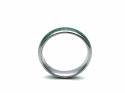 Tungsten Carbide Ring With Malachite Inlay 6mm