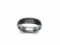 Tungsten Carbide Ring With Iron Ore Inlay 6mm