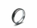 Tungsten Carbide Ring With Iron Ore Inlay 6mm