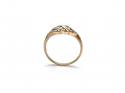 9ct Yellow Gold CZ Cluster Ring