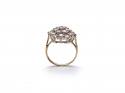 9ct Yellow Gold CZ Cluster Ring